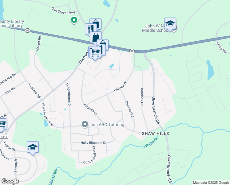 map of restaurants, bars, coffee shops, grocery stores, and more near 309 Hillview Drive in Durham