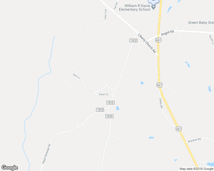 map of restaurants, bars, coffee shops, grocery stores, and more near 116 Sumter Road in Mocksville