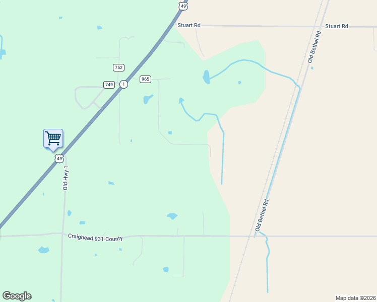 map of restaurants, bars, coffee shops, grocery stores, and more near 602 Gr 965 Road in Paragould