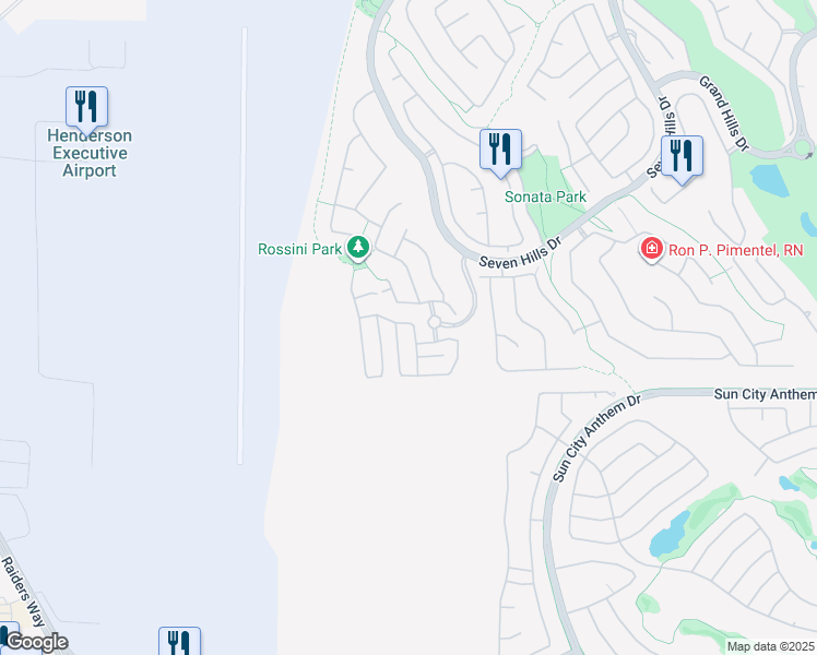 map of restaurants, bars, coffee shops, grocery stores, and more near 3149 Morning Whisper Drive in Henderson