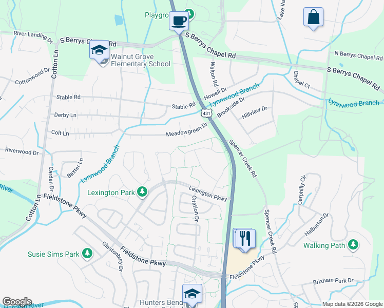 map of restaurants, bars, coffee shops, grocery stores, and more near 235 Winter Hill Road in Franklin