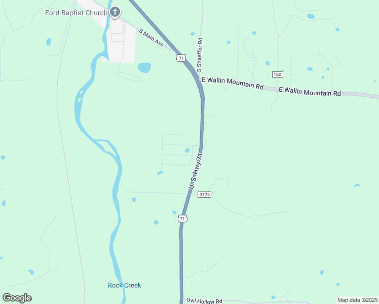 map of restaurants, bars, coffee shops, grocery stores, and more near 532 Harness Lane in West Fork