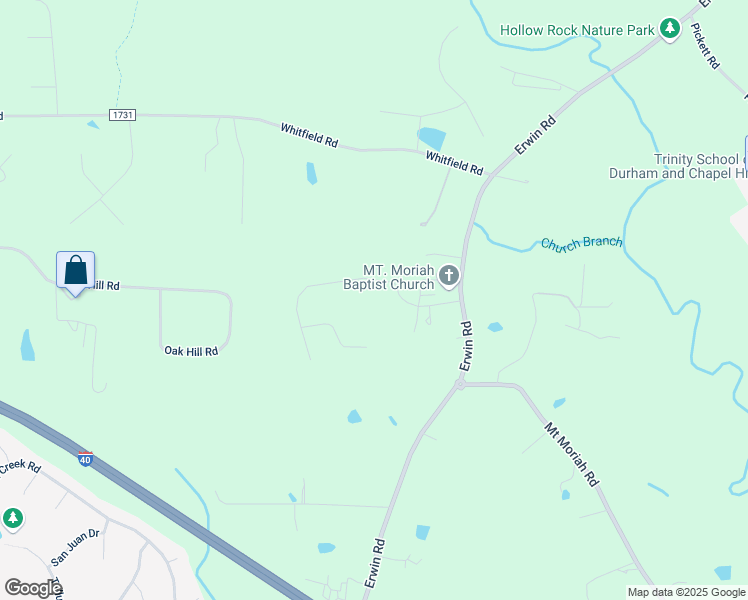map of restaurants, bars, coffee shops, grocery stores, and more near 4911 Timberly Drive in Durham