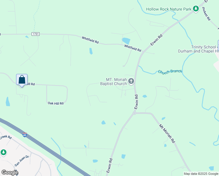 map of restaurants, bars, coffee shops, grocery stores, and more near 4911 Timberly Drive in Durham