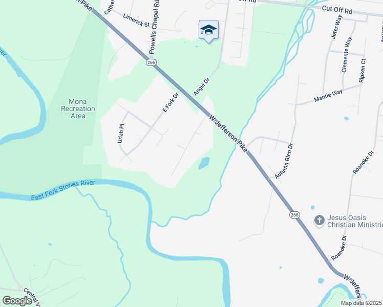 map of restaurants, bars, coffee shops, grocery stores, and more near 9570 Mount Ayre Way in Murfreesboro