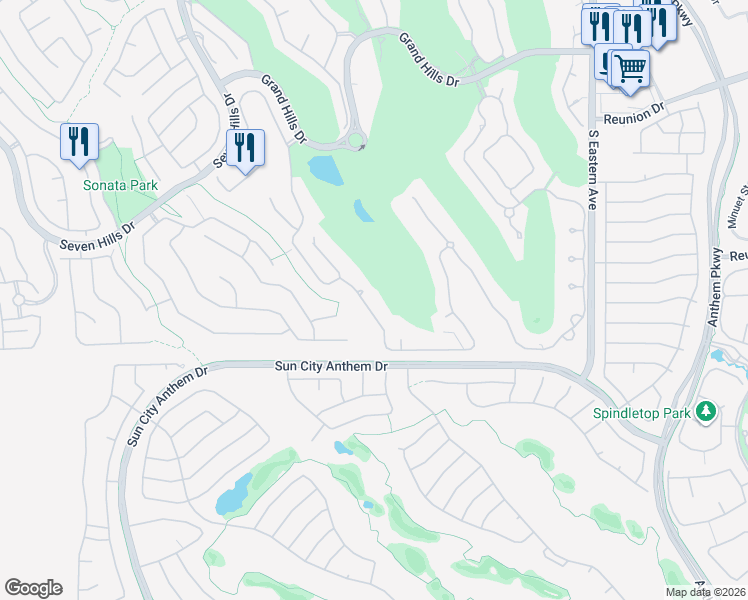 map of restaurants, bars, coffee shops, grocery stores, and more near 1376 Opal Valley Street in Henderson
