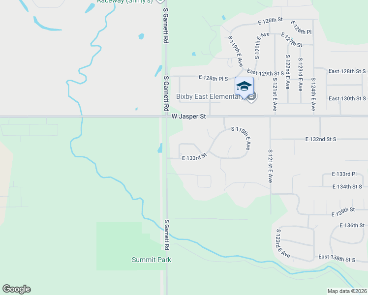 map of restaurants, bars, coffee shops, grocery stores, and more near 13258 South 114th East Avenue in Broken Arrow
