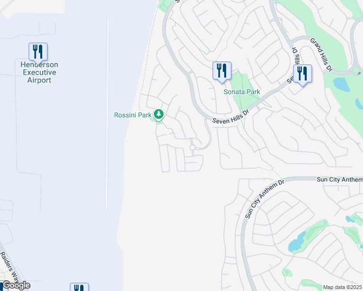 map of restaurants, bars, coffee shops, grocery stores, and more near 3160 Morning Whisper Drive in Henderson