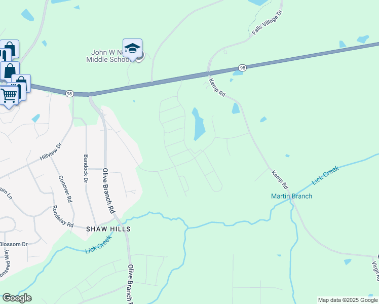 map of restaurants, bars, coffee shops, grocery stores, and more near 5430 Wake Forest Highway in Durham