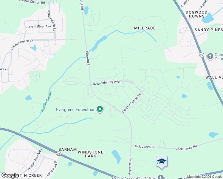 map of restaurants, bars, coffee shops, grocery stores, and more near 1720 Winter Jasmine Lane in Wake Forest