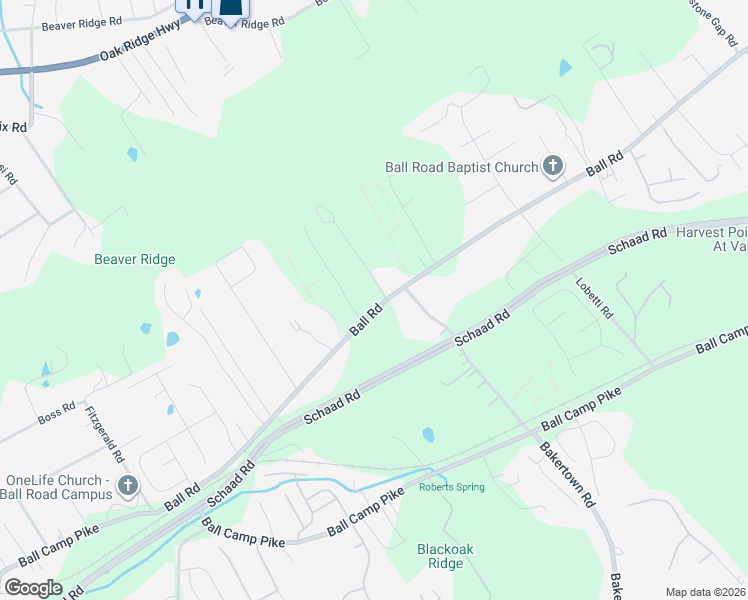 map of restaurants, bars, coffee shops, grocery stores, and more near 6913 Ball Road in Knoxville