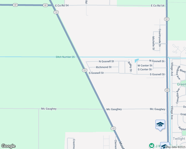 map of restaurants, bars, coffee shops, grocery stores, and more near 183 South Gosnell Street in Blytheville