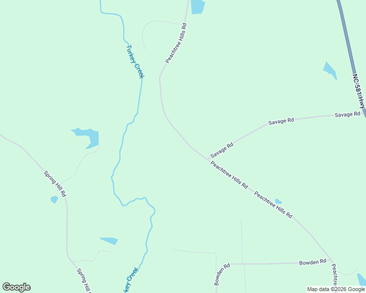 map of restaurants, bars, coffee shops, grocery stores, and more near 8658 Savage Road in Spring Hope