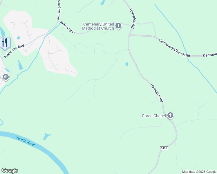 map of restaurants, bars, coffee shops, grocery stores, and more near Tall Tree Road in Davidson County