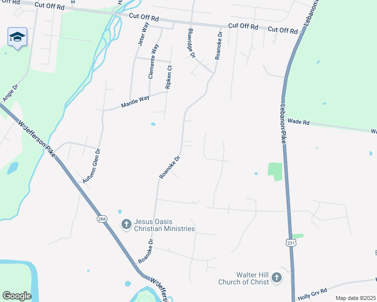 map of restaurants, bars, coffee shops, grocery stores, and more near 323 Winter Way in Murfreesboro
