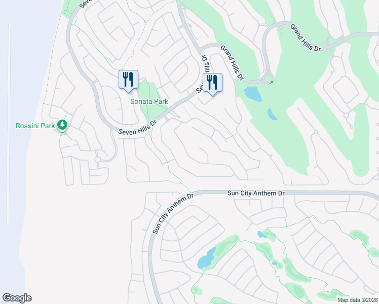 map of restaurants, bars, coffee shops, grocery stores, and more near 1589 Sabatini Drive in Henderson