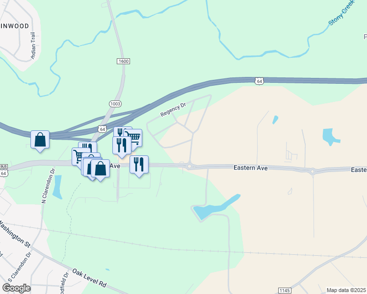 map of restaurants, bars, coffee shops, grocery stores, and more near 296 Regency Drive in Nashville