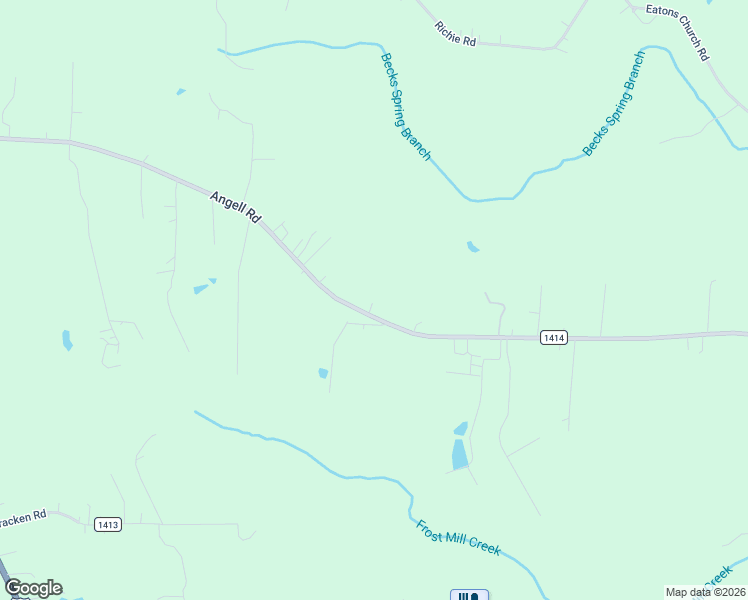 map of restaurants, bars, coffee shops, grocery stores, and more near 1920 Angell Road in Mocksville