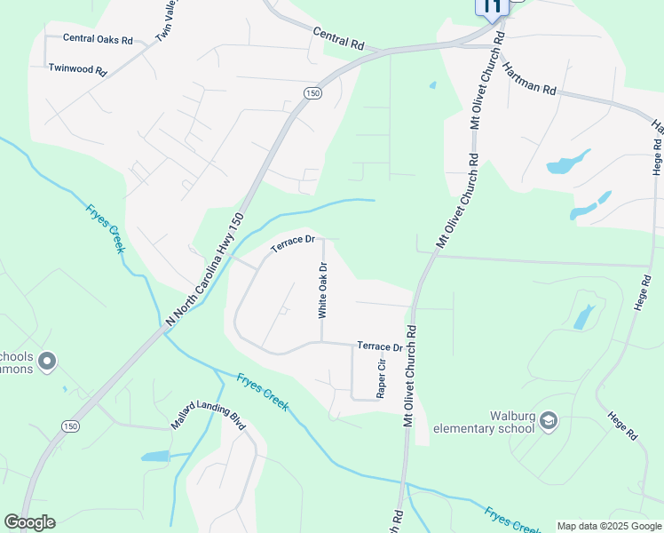 map of restaurants, bars, coffee shops, grocery stores, and more near 5101 White Oak Drive in Lexington