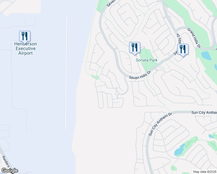 map of restaurants, bars, coffee shops, grocery stores, and more near 1529 Silver Sunset Drive in Henderson