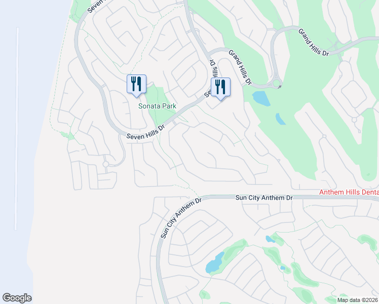 map of restaurants, bars, coffee shops, grocery stores, and more near 1533 Sabatini Drive in Henderson