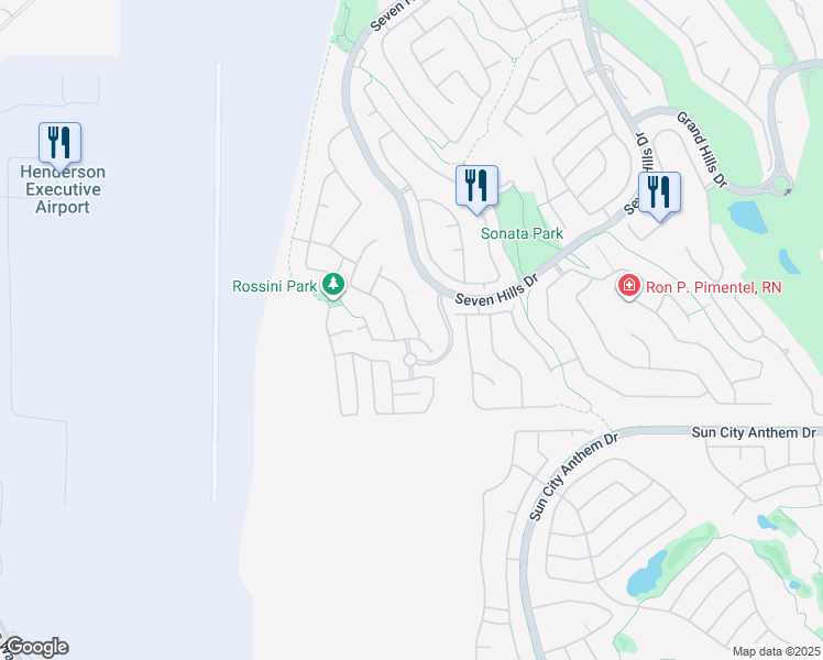 map of restaurants, bars, coffee shops, grocery stores, and more near 1539 Misty Sky Drive in Henderson