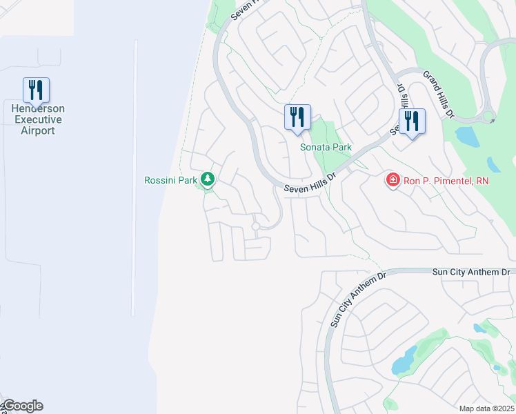 map of restaurants, bars, coffee shops, grocery stores, and more near 1539 Misty Sky Drive in Henderson