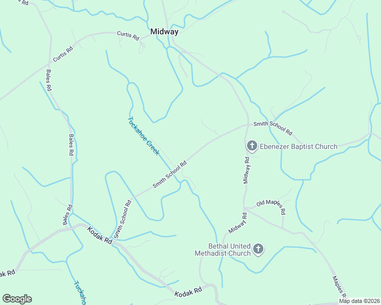 map of restaurants, bars, coffee shops, grocery stores, and more near 2305 Smith School Road in Knoxville