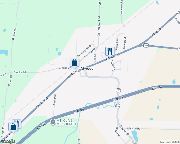 1430 E Main St, Atwood TN Walk Score