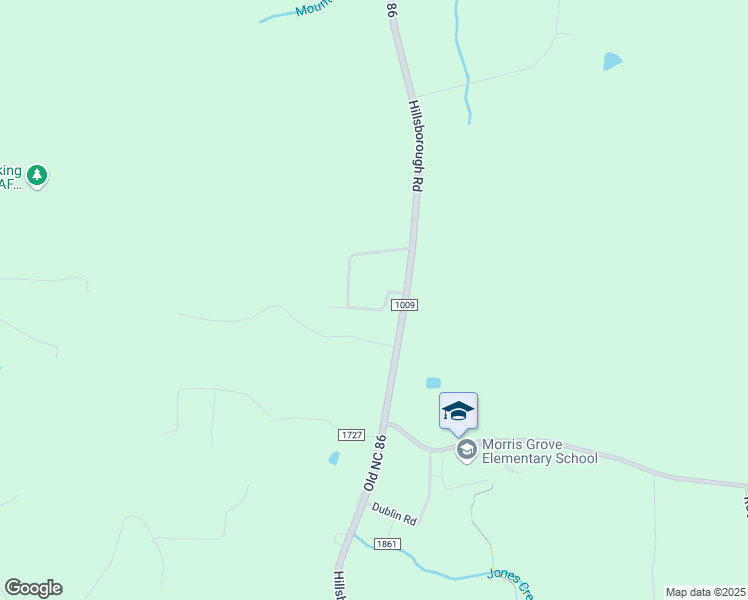 map of restaurants, bars, coffee shops, grocery stores, and more near 107A Old Spring Road in Chapel Hill