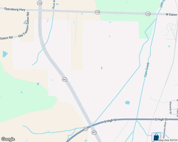 map of restaurants, bars, coffee shops, grocery stores, and more near 69 Dyersburg Highway in Trenton