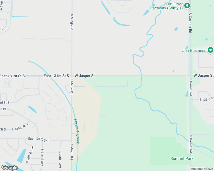 map of restaurants, bars, coffee shops, grocery stores, and more near East 131st Street South in Bixby