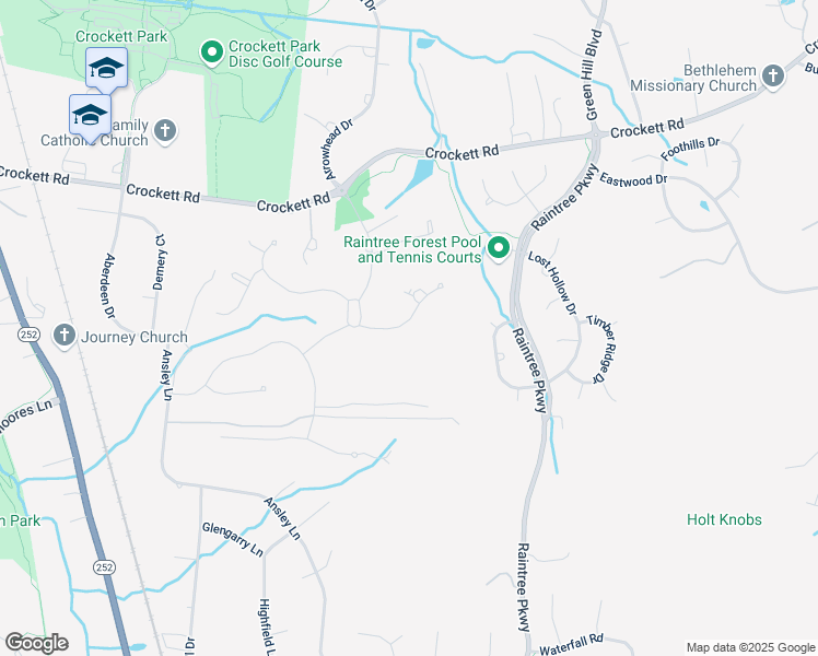 map of restaurants, bars, coffee shops, grocery stores, and more near 1468 Witherspoon Drive in Brentwood