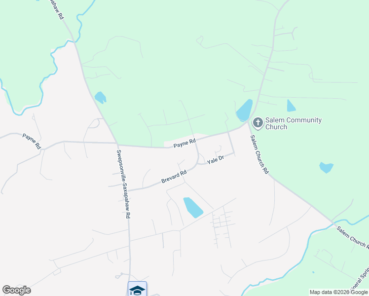 map of restaurants, bars, coffee shops, grocery stores, and more near 1951 Payne Road in Graham