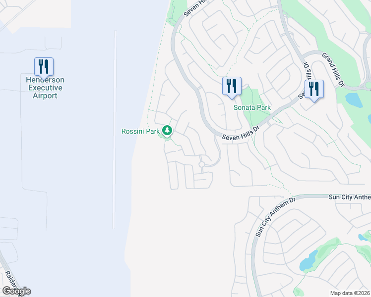 map of restaurants, bars, coffee shops, grocery stores, and more near 1529 Silver Sunset Drive in Henderson