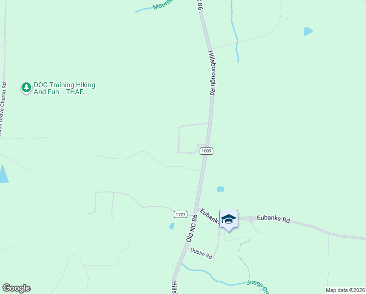 map of restaurants, bars, coffee shops, grocery stores, and more near 107A Old Spring Road in Chapel Hill