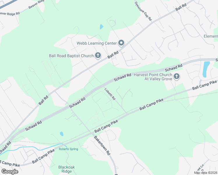 map of restaurants, bars, coffee shops, grocery stores, and more near 3304 Lobetti Road in Knoxville