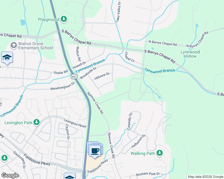 map of restaurants, bars, coffee shops, grocery stores, and more near 1321 Sheperd Drive in Franklin
