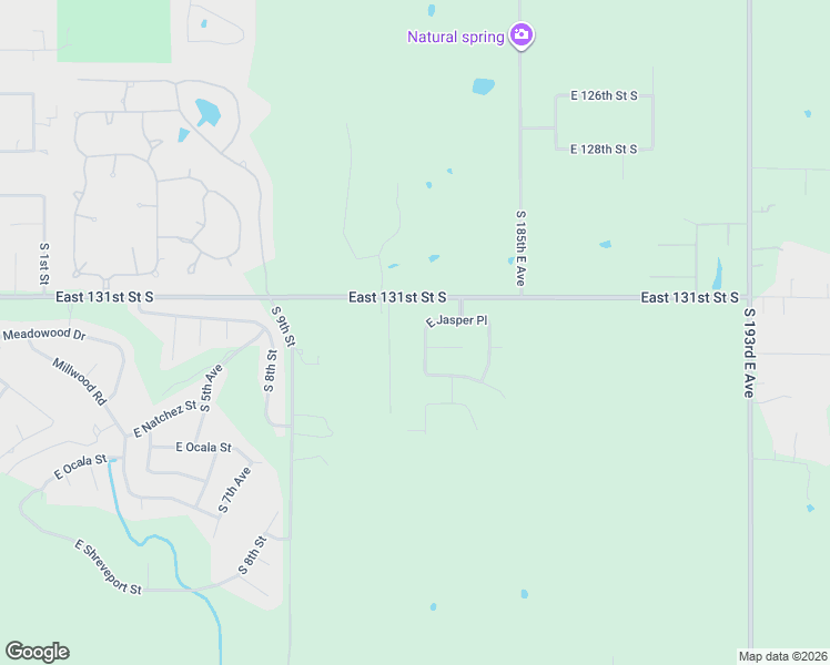 map of restaurants, bars, coffee shops, grocery stores, and more near 18020 East 131st Street South in Broken Arrow