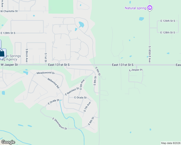 map of restaurants, bars, coffee shops, grocery stores, and more near 608 South 8th Street in Broken Arrow