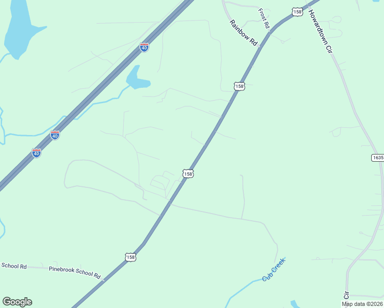 map of restaurants, bars, coffee shops, grocery stores, and more near 3707 U.S. 158 in Mocksville