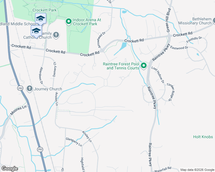 map of restaurants, bars, coffee shops, grocery stores, and more near 1468 Witherspoon Drive in Brentwood