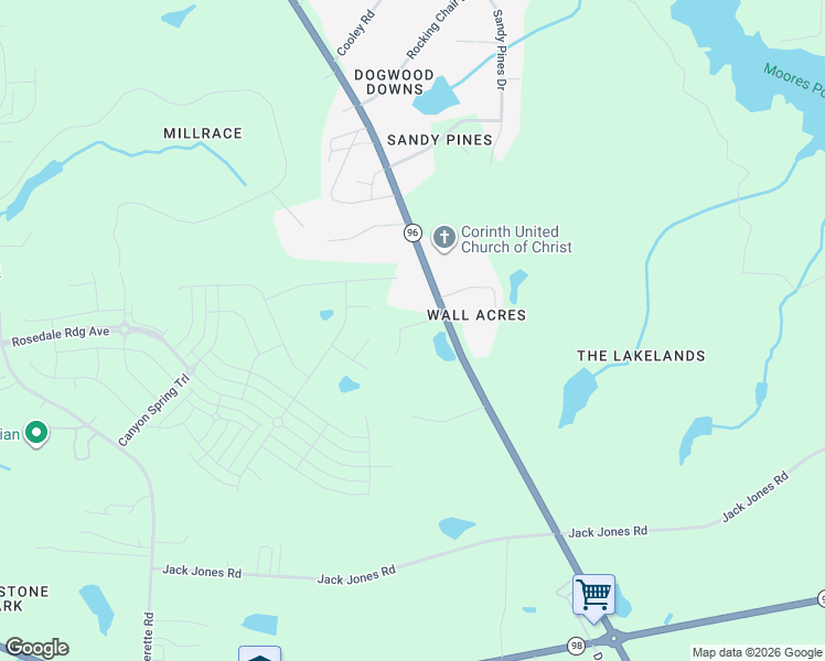 map of restaurants, bars, coffee shops, grocery stores, and more near 7704 Forelot Court in Youngsville