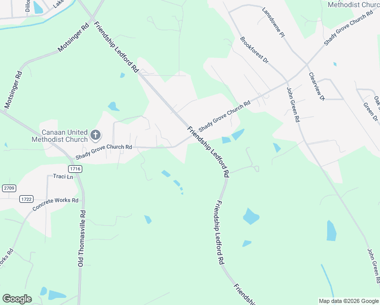 map of restaurants, bars, coffee shops, grocery stores, and more near 1355 Shady Grove Church Road in Winston-Salem