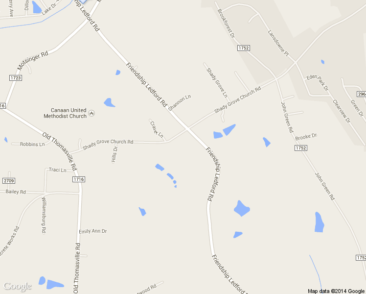 map of restaurants, bars, coffee shops, grocery stores, and more near 1355 Shady Grove Church Road in Winston-Salem