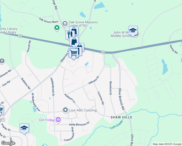map of restaurants, bars, coffee shops, grocery stores, and more near 1133 Arbor Edge Lane in Durham