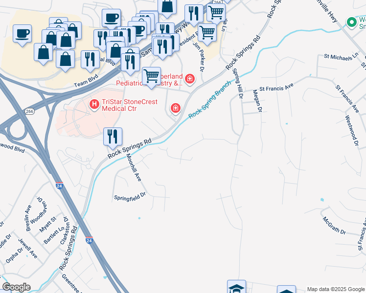 map of restaurants, bars, coffee shops, grocery stores, and more near 534 Johnstown Dr in Smyrna