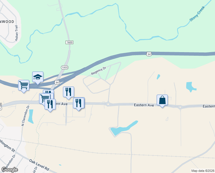 map of restaurants, bars, coffee shops, grocery stores, and more near 301 Regency Drive in Nashville