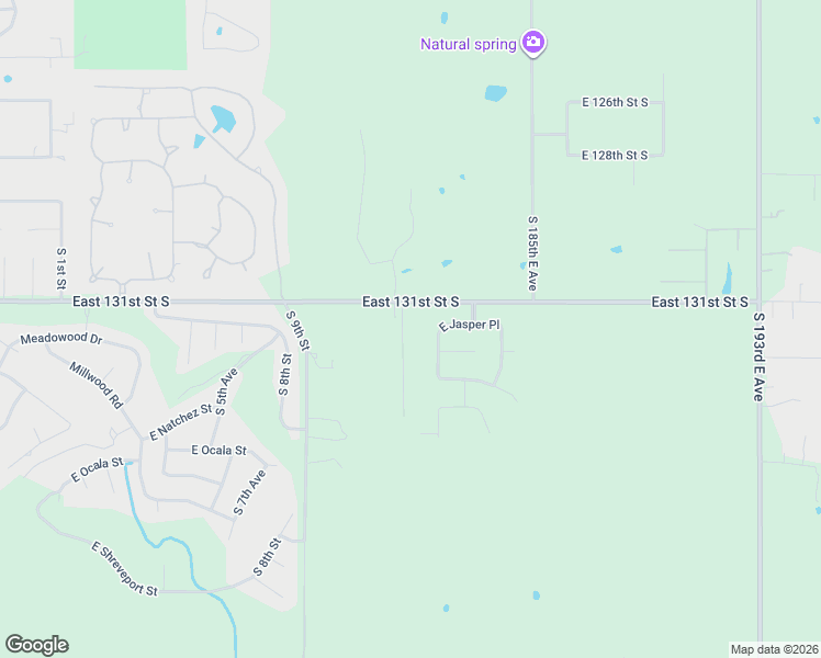 map of restaurants, bars, coffee shops, grocery stores, and more near 18020 East 131st Street South in Broken Arrow