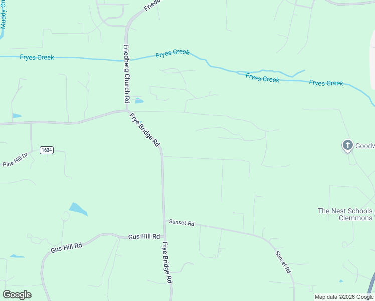 map of restaurants, bars, coffee shops, grocery stores, and more near 219 Franklin Lane in Clemmons